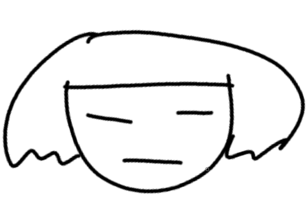 A doodle of Frisk from UNDERTALE.